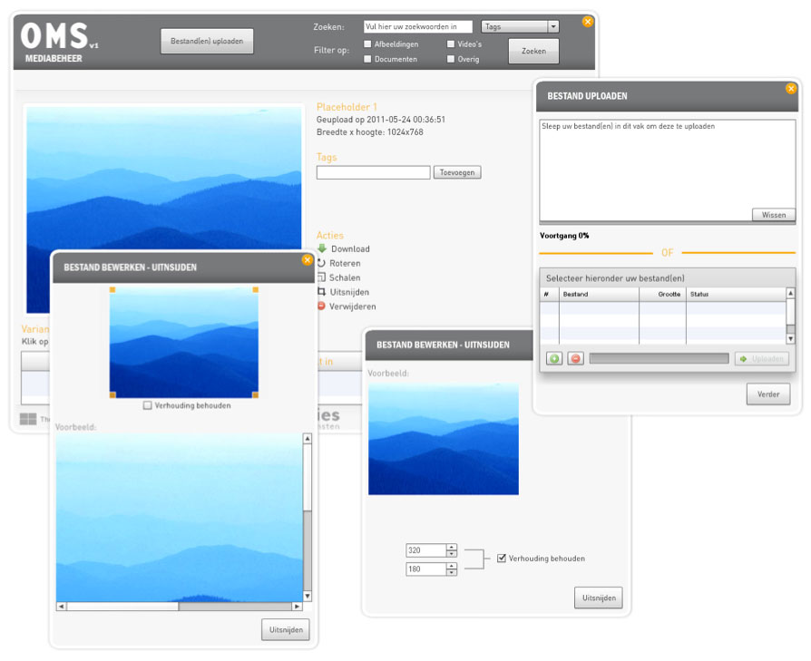 Netvlies Mediamanagement Tool